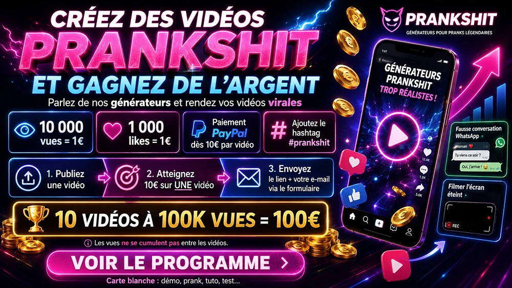 affiliation contenu prank, programme d’affiliation prank, gagner de l’argent avec des vidéos prank, monétiser du contenu humoristique, revenus d’affiliation pour créateurs, liens affiliés pour produits prank, gagner de l’argent avec du contenu viral, monétisation de vidéos humoristiques, affiliation pour créateurs de contenu, revenus en ligne avec des pranks